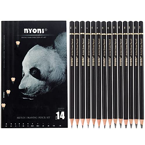 Amazon.co.jp: Nyoni プロフェッショナル 4H-12B スケッチペンシル